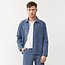 GIVN overshirt BEN STEEL BLUE van biologisch katoen