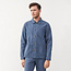 GIVN overshirt BEN STEEL BLUE van biologisch katoen