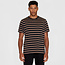 Gestreept T-shirt JON BROWN biologisch katoen KCA