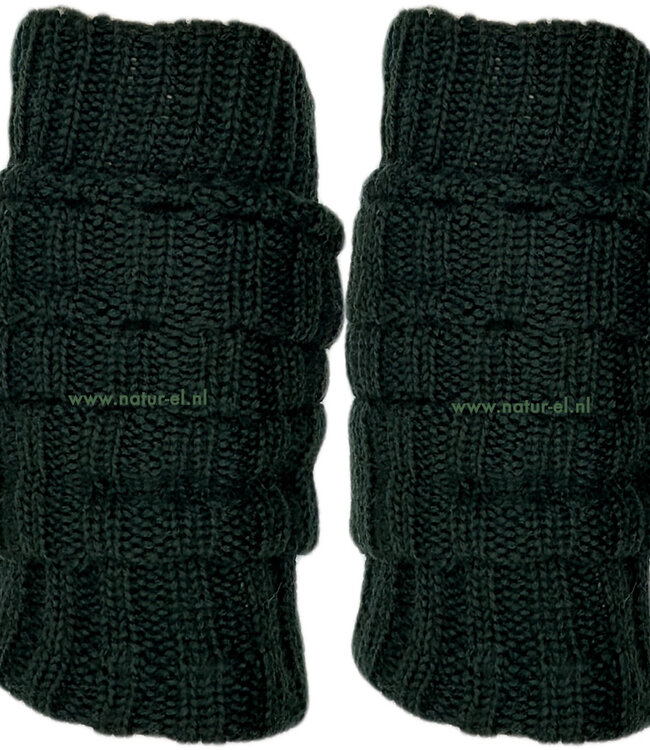 HIRSCH lange wollen beenwarmers EFFEN DENNEN 033 29 - 50 cm