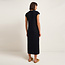 LANIUS maxi jurk LIZ BLACK met cut out biologisch katoen