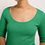 LANIUS basic shirt JOLA GREEN 3/4 mouw biologisch katoen