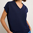 LANIUS top met v-hals van tencel ETTA NIGHT