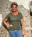 Engel ENGEL Wol zijde shirt korte mouw dames OLIJF