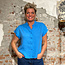 KnowledgeCottonApparel Linnen blouse met opstaande kraag ASTER MALIBU