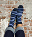 HIRSCH wollen sokken GESTREEPT blauw tinten 067 07