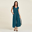 TRANQUILLO effen jumpsuit ALLY BERMUDA met knopen ecovero