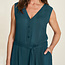 TRANQUILLO effen jumpsuit ALLY BERMUDA met knopen ecovero