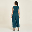 TRANQUILLO effen jumpsuit ALLY BERMUDA met knopen ecovero