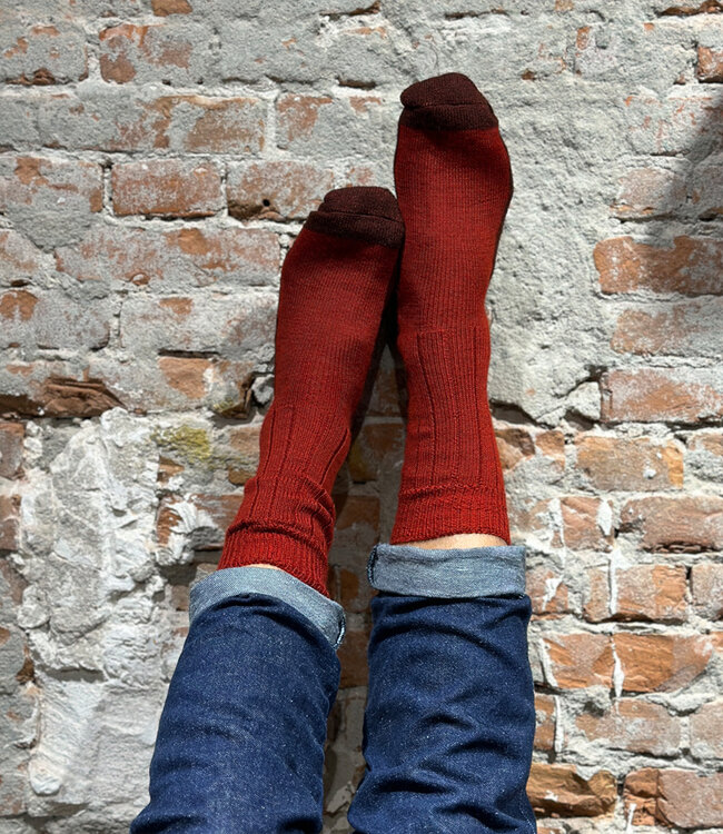 Hirsch Natur wollen wandel sokken TREKKIES ROOD 050 31