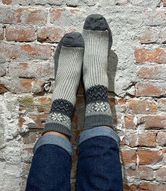 Hirsch Natur HIRSCH pure wollen sokken SNOW BLACK 031-14