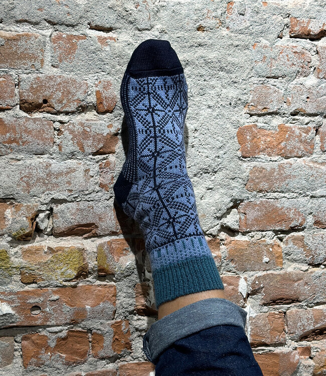 HIRSCH wollen sokken Noors ijskristal FROZEN 029 158