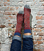Hirsch Natur Hirsch Natur wollen sokken Noors ijskristal rood blauw *029 209*