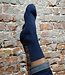 Hirsch Natur wollen sokken effen  JEANS BLAUW  151 09