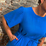 GIVN jurk GALVA FRENCH BLUE biologisch katoen mousseline