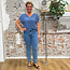 Cropped Mom jeans IRIS LIGHT BLUE van biologisch katoen KCA