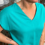 GIVN blouse top met v-hals RUBY AMALFI GREEN van ecovero