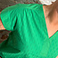 MADNESS v-hals blouse top DOBBY GREEN biologisch katoen