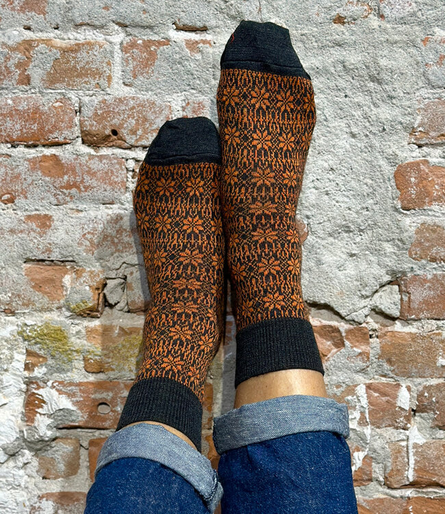 HIRSCH NATUR wollen Noorse DUNNE sokken ANTRACIET MANGO 156 42