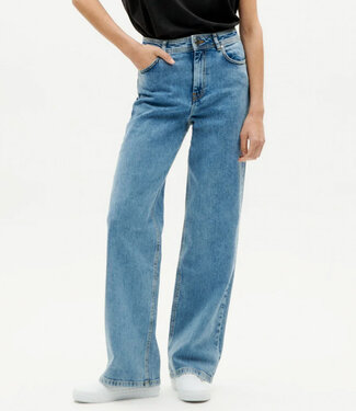 THINKING MU THINKING MU wijde spijkerbroek THERESA CLEAN DENIM