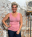 LIVING CRAFTS wol zijde hemd met v-hals LIGHT PINK