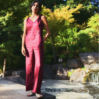 Komodo KOMODO pure Linnen jumpsuit FLOSS BERRY