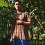 Komodo KOMODO gestreept overhemd WEAVE van biologisch katoen
