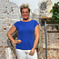 HEMPAGE top met cut out EVA BLUE hennep & biologisch katoen