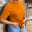 KOMODO shirt ANISA ORANGE met knoop