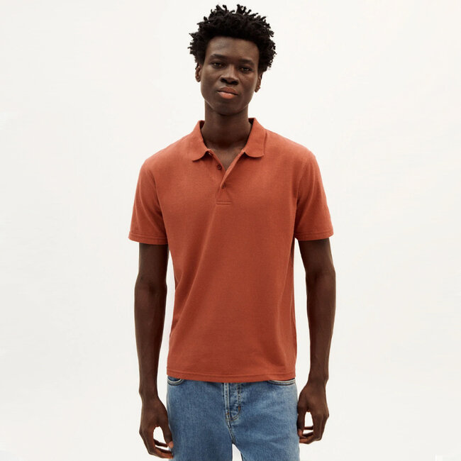 THINKING MU hennep polo shirt CAS CLAY