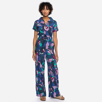 ATO Berlin ATO BERLIN jumpsuit met kraag OLIVIA fLORAL van ecovero