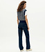 THINKING MU wijde spijkerbroek THERESA DARK DENIM