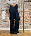 THINKING MU wijde spijkerbroek THERESA DARK DENIM
