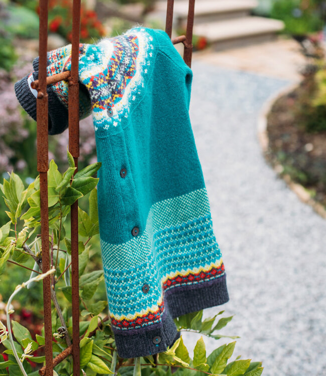 ERIBÉ merino wollen ALPINE VEST met angora TIGERLILY