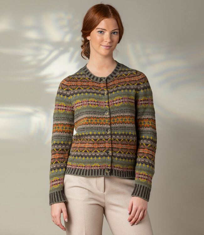 ERIBÉ wollen VEST extra fijne lamswol KINROSS AGATE