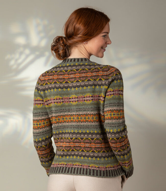 ERIBÉ wollen VEST extra fijne lamswol KINROSS AGATE