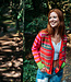 ERIBÉ lamswollen v-hals vest STOBO ROSA