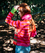 ERIBÉ lamswollen v-hals vest STOBO ROSA
