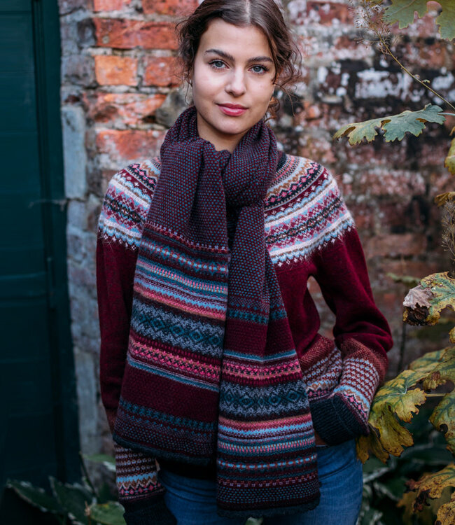 ERIBE Wollen sjaal shawl 100% merino lamswol ALPINE VELVET