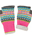 Eribé ERIBE Wollen POLSWARMERS 100% merino Fairisle ALLOA FESTIVAL