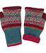 Eribé ERIBE Wollen POLSWARMERS 100% merino Fairisle ALLOA VELVET