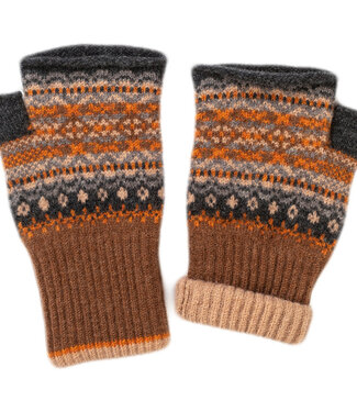 Eribé ERIBE Wollen POLSWARMERS 100% merino Fairisle ALLOA WINTER