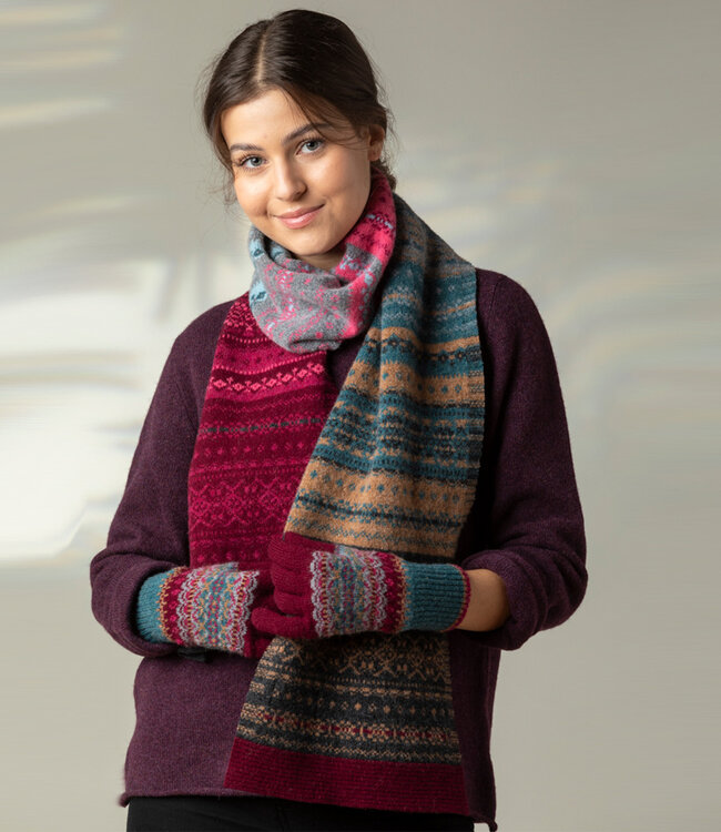 ERIBE Wollen sjaal shawl 100% merino ALLOA VELVET