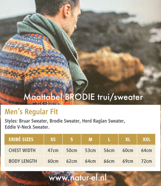 ERIBÉ wollen trui shetland wol supersoft BRODIE CLIFF