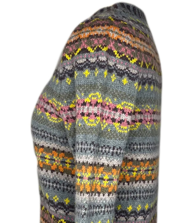 ERIBÉ wollen VEST extra fijne lamswol KINROSS AGATE