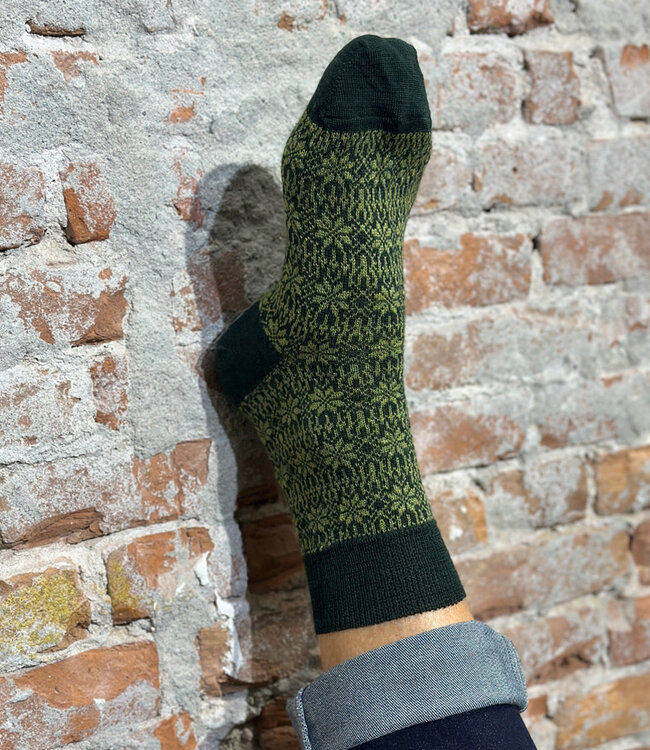 HIRSCH NATUR wollen Noorse DUNNE sokken DENNEN 156 19