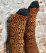 HIRSCH NATUR wollen Noorse KNIEKOUSEN  antraciet oranje 430 42