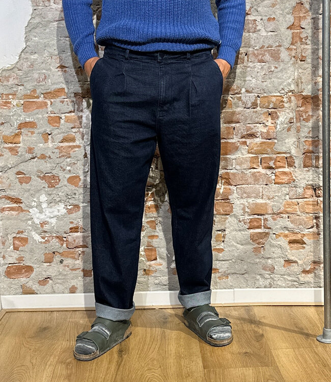 THINKING MU broek WOTAN CLEAN DENIM biologisch katoen