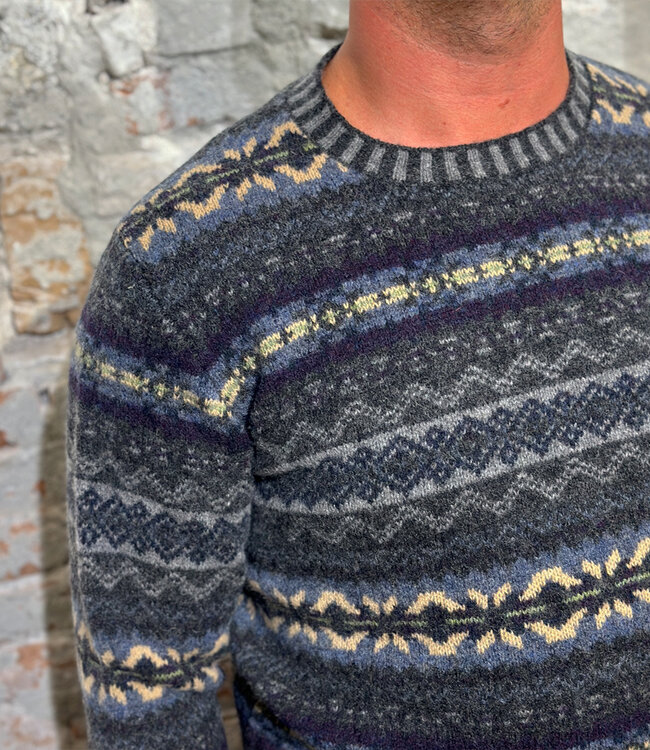 ERIBÉ wollen trui shetland wol supersoft BRODIE CLIFF