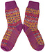 HIRSCH Noorse wollen sokken PINK GEKLEURD 030 99